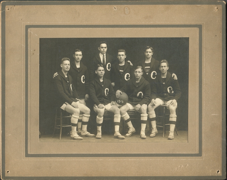 Great Trio of 1920's/1930's Basketball Cabinet Photos