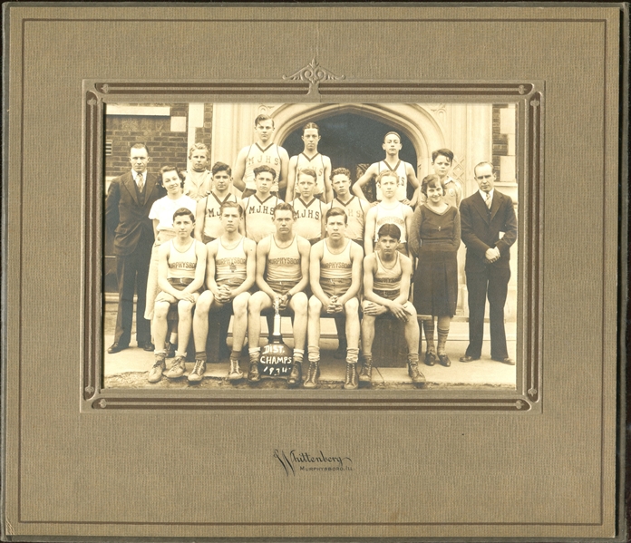 Great Trio of 1920's/1930's Basketball Cabinet Photos