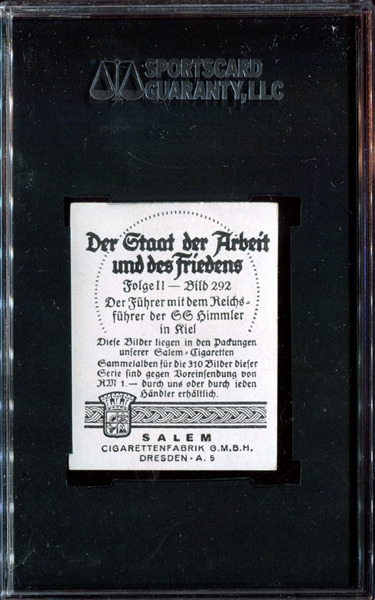 1930's Salem (Germany) #292 Hitler/Himmler SGC50 VG-EX