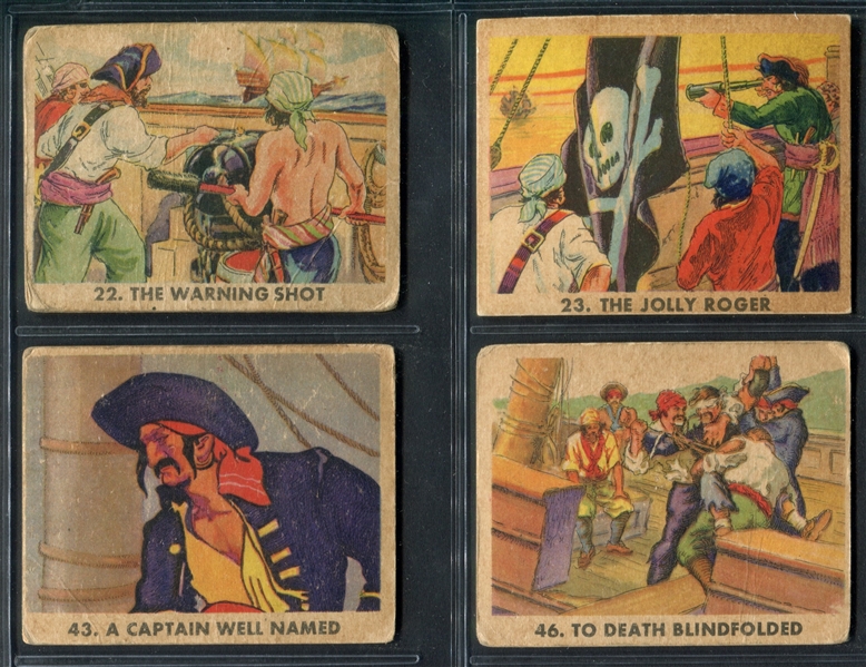 R109 Gum Inc Pirate's Picture Lot of (22) Cards