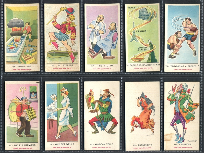 F360-1 Buitoni Comic Figurettes Lot of (42) Cards