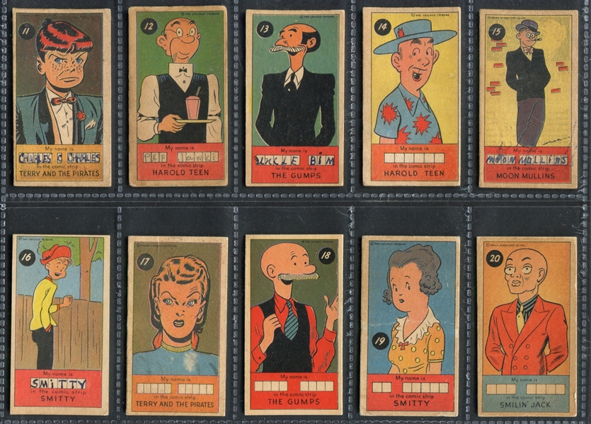 R757-2 James Welch Sugar Daddy Comic Character Cards Complete Set of (50) Cards