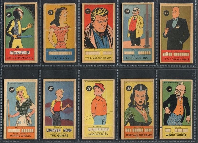 R757-2 James Welch Sugar Daddy Comic Character Cards Complete Set of (50) Cards