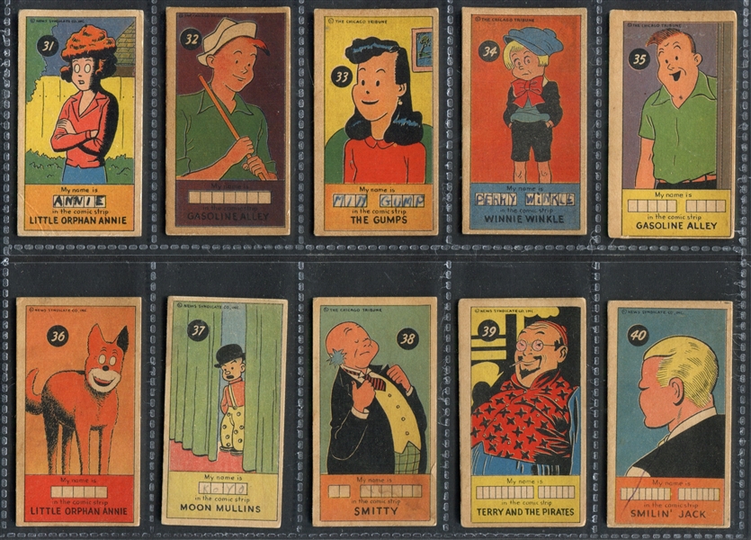 R757-2 James Welch Sugar Daddy Comic Character Cards Complete Set of (50) Cards