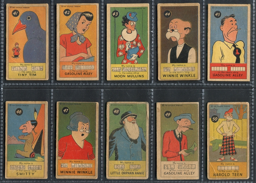 R757-2 James Welch Sugar Daddy Comic Character Cards Complete Set of (50) Cards