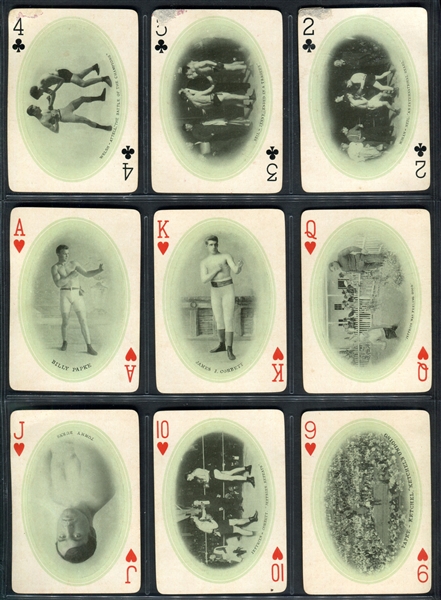 1909 James Jeffries Playing Card Complete Set in Box