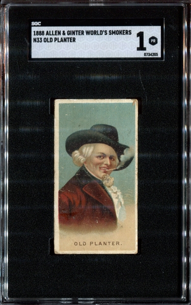 N33 Allen & Ginter World's Smokers Old Planter SGC-Graded