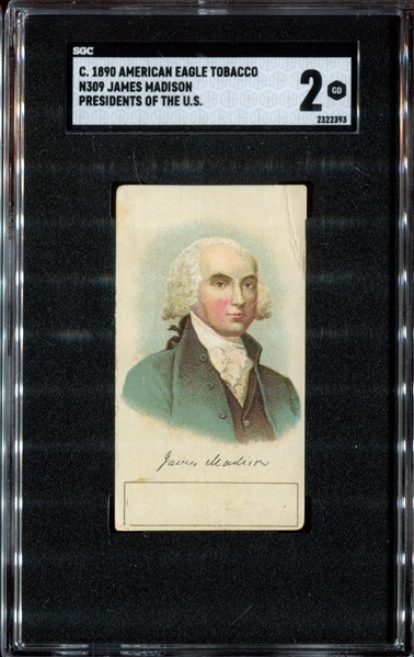 N309 American Eagle Presidents James Madison SGC2 Good