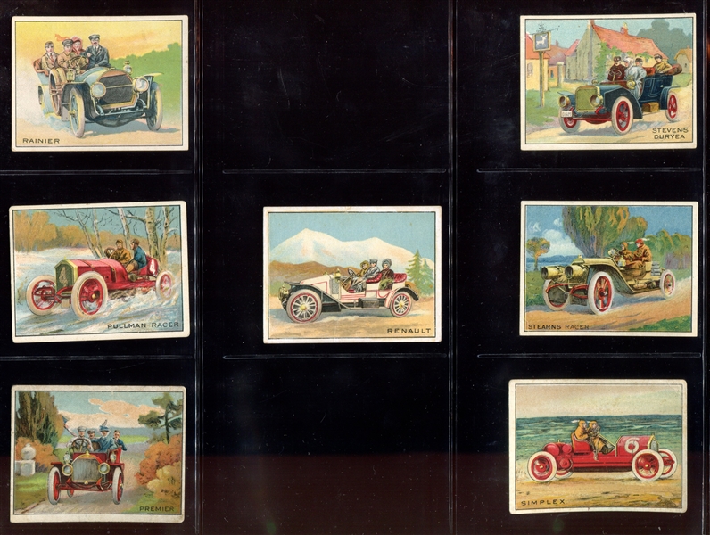 T37 Turkey Red Automobile Series Near Set of (41/50) Cards