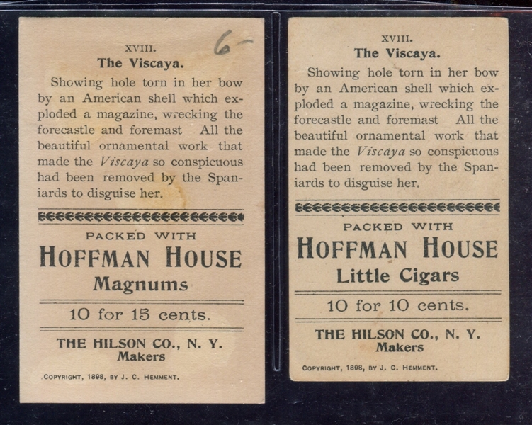 T40 Hoffman House Battleships Lot of (2) #16 The Viscaya Variations