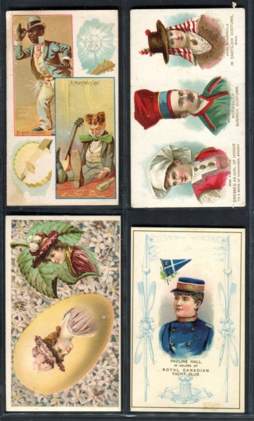 Mixed Lot of (4) Large Format Better Duke Honest Long Cut Cards