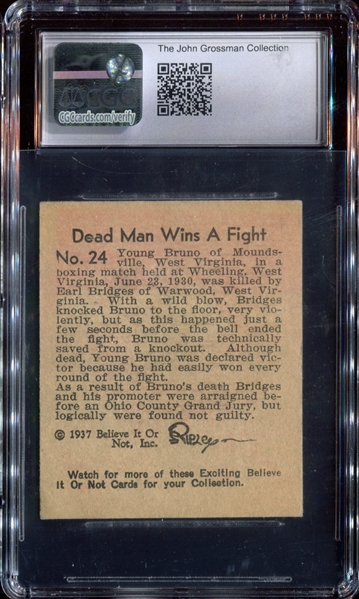 R21 Wolverine Gum Believe it or Not? #24 Dead Man Wins a Fight CGC5.5 EX+