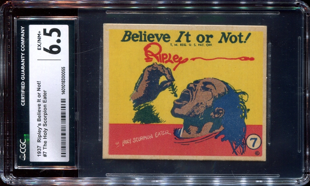 R21 Wolverine Gum Believe it or Not? #7 Holy Scorpion Eater CGC6.5 EX-MT+