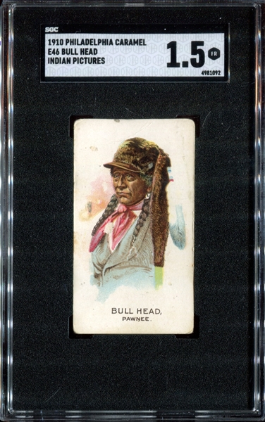 E46 Phildelphia Caramel Indians Bull Head SGC-Graded