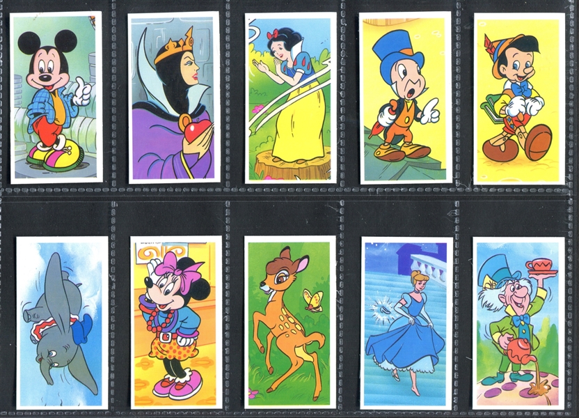 1989 Brooke Bond Magical World of Disney Complete Set of (25) Cards