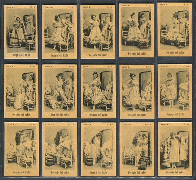 1920's Spanish Despues de baile Complete Set of (15) Cards?