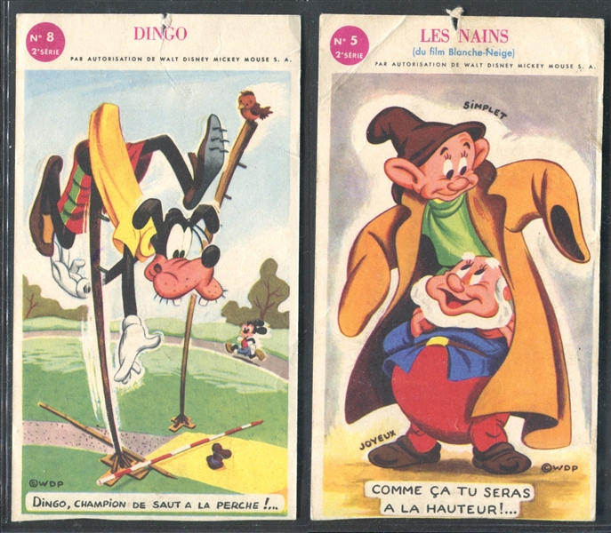 1940's Spanish Disney Lot of (2) Cards