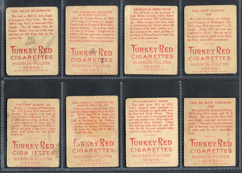 T72 Turkey Red Hudson Fulton Complete Set of (25) Cards