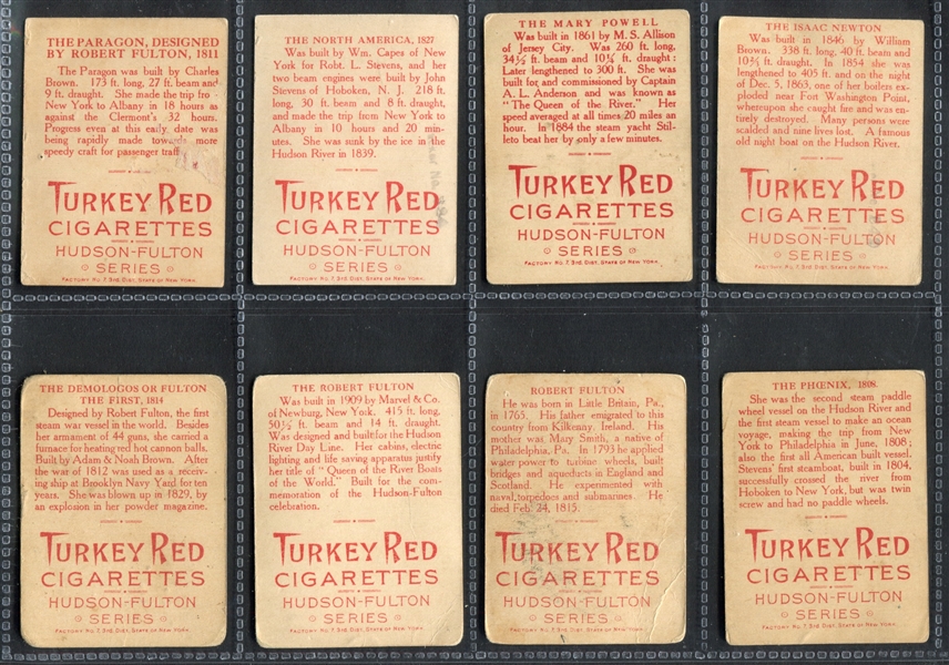 T72 Turkey Red Hudson Fulton Complete Set of (25) Cards