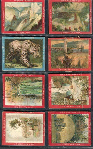 T76 Turkish Trophies Puzzle Series Lot of (16) Cards