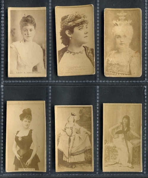 Mixed N Actress Lot of (6) Better Cards With Tougher Back Variations