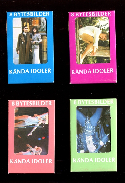 1970's Swedish Kanda Idoler Unopened Packs Lot of (4) With Abba and Kiss