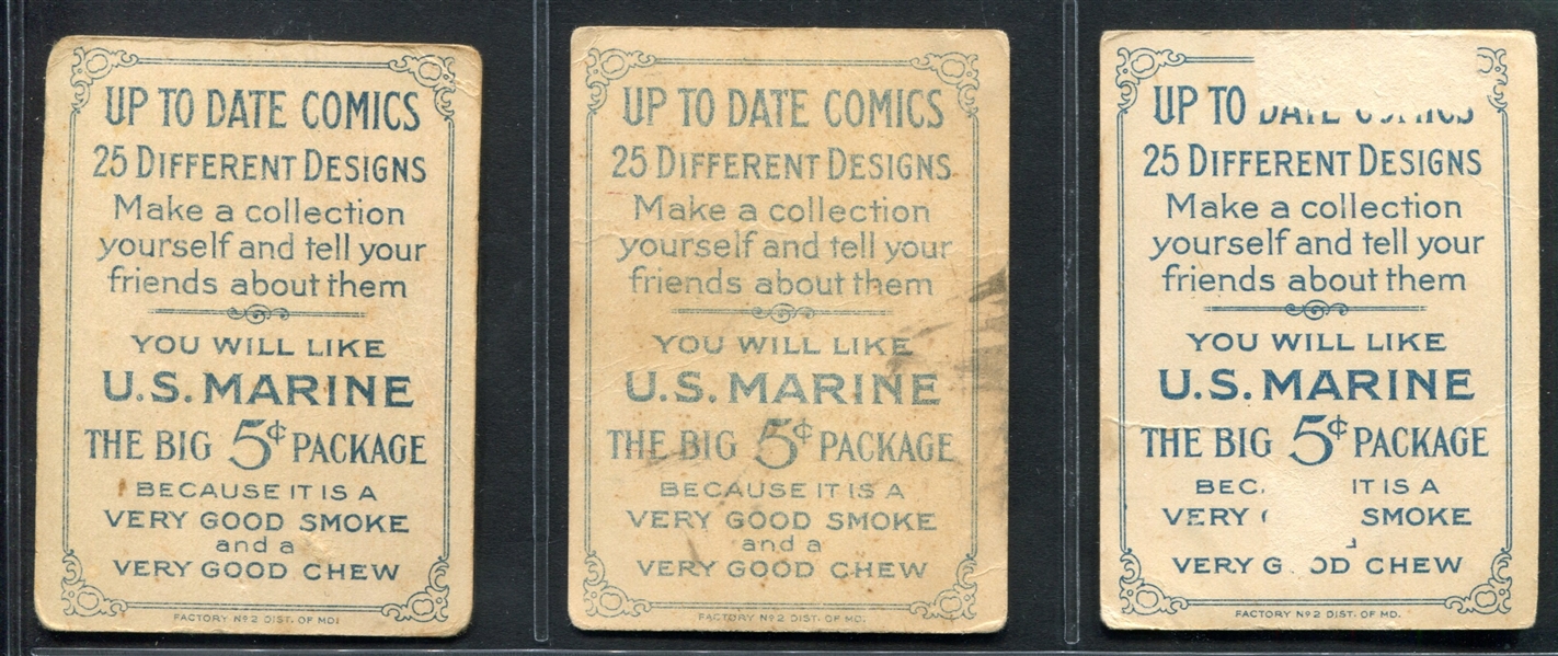 T114 U.S. Marine Up-To-Date Comics Lot of (30) Cards