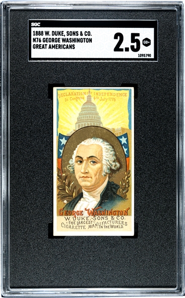 N76 Duke Great Americans George Washington SGC2.5 Good+