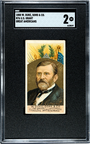 N76 Duke Great Americans Ulysses S. Grant SGC2 Good