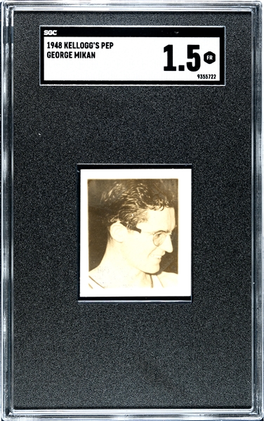 1948 Kellogg's Pep George Mikan Rookie SGC1.5