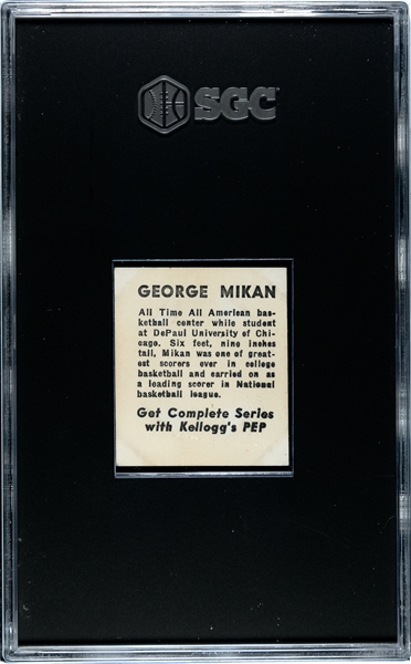 1948 Kellogg's Pep George Mikan Rookie SGC1.5