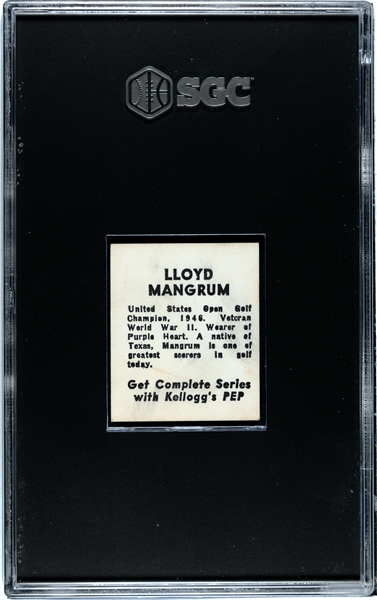 1948 Kellogg's Pep Lloyd Mangrum Rookie SGC2.5