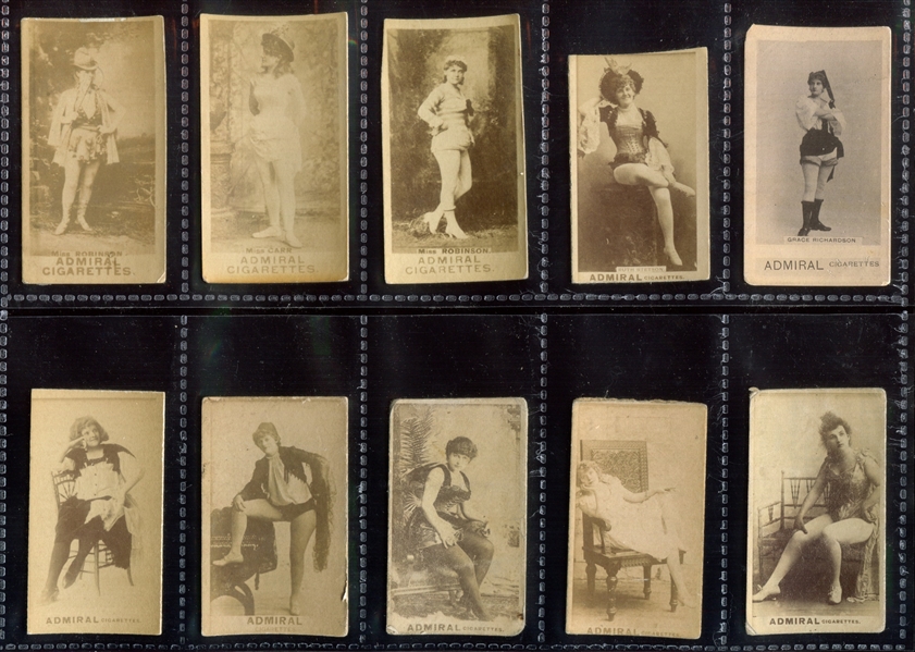 N392 Admiral Cigarettes Actresses Lot of (58) Cards