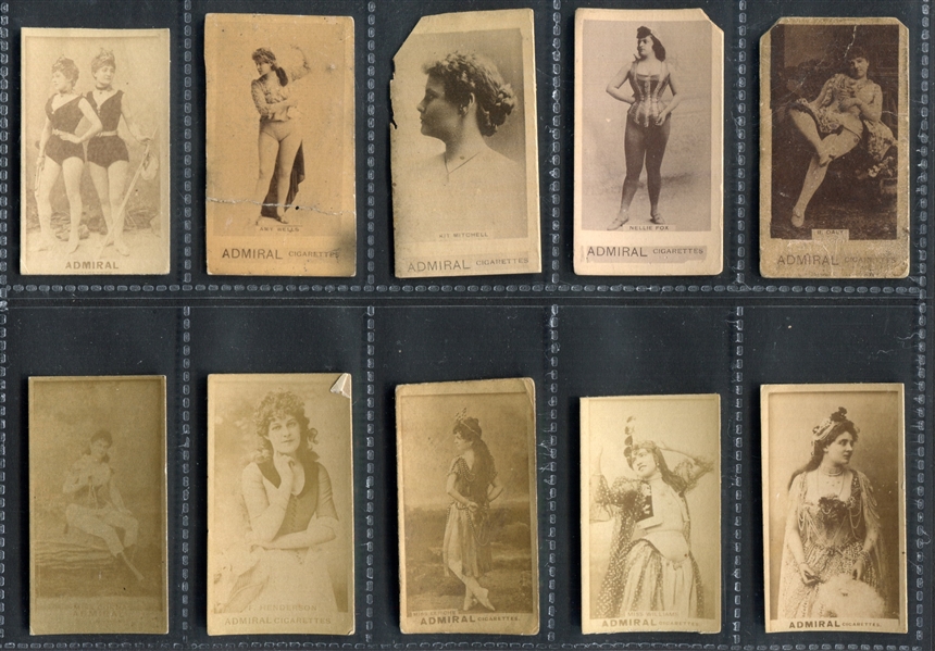 N392 Admiral Cigarettes Actresses Lot of (58) Cards