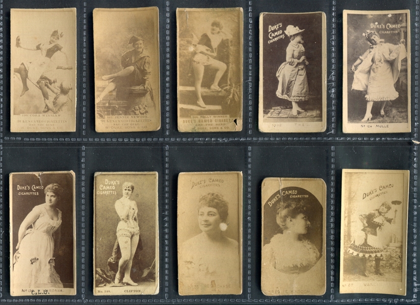 N145 Duke's Cameo Cigarettes Actresses Lot of (22) Cards