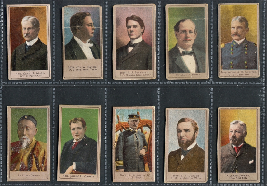 T175 Sweet Caporal Heroes of the Spanish War Complete Set of (50) Cards