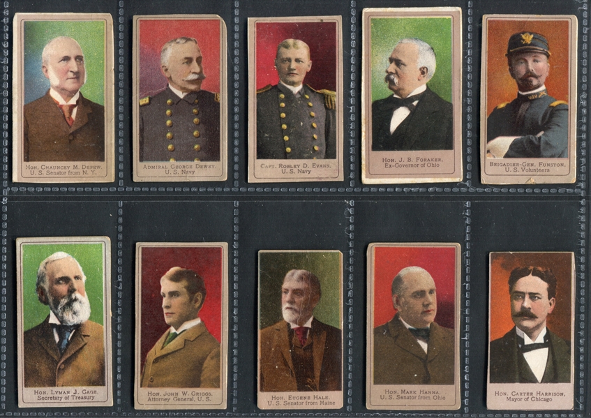 T175 Sweet Caporal Heroes of the Spanish War Complete Set of (50) Cards