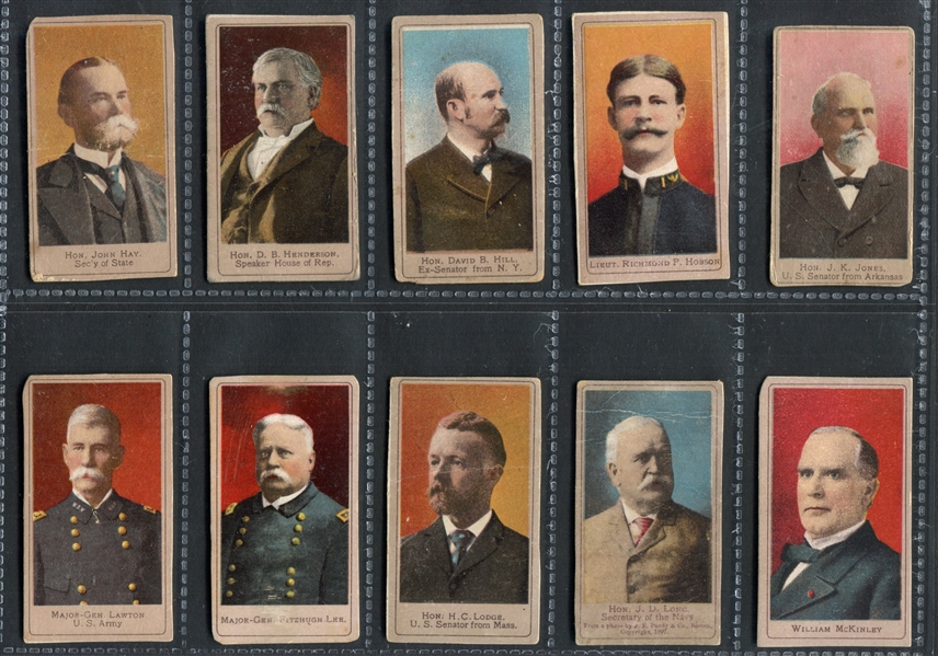 T175 Sweet Caporal Heroes of the Spanish War Complete Set of (50) Cards