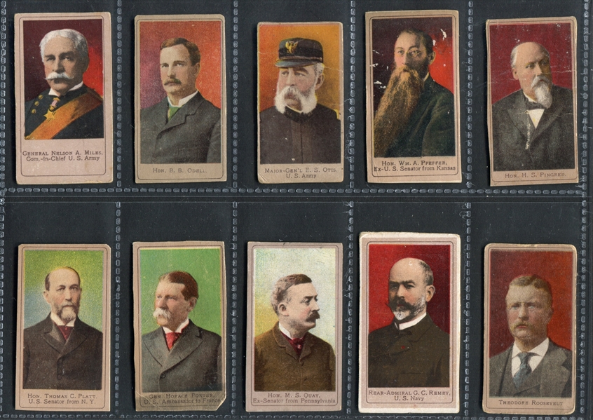 T175 Sweet Caporal Heroes of the Spanish War Complete Set of (50) Cards