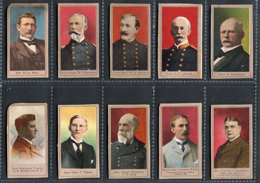 T175 Sweet Caporal Heroes of the Spanish War Complete Set of (50) Cards