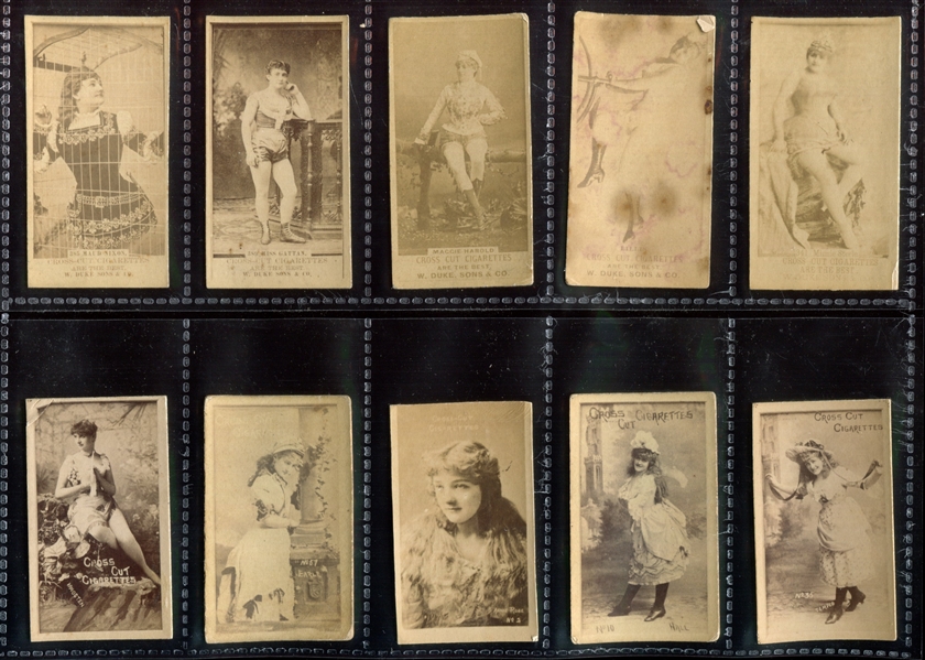 N145 Duke Cross-Cut Cigarettes Actresses Lot of (50) Cards