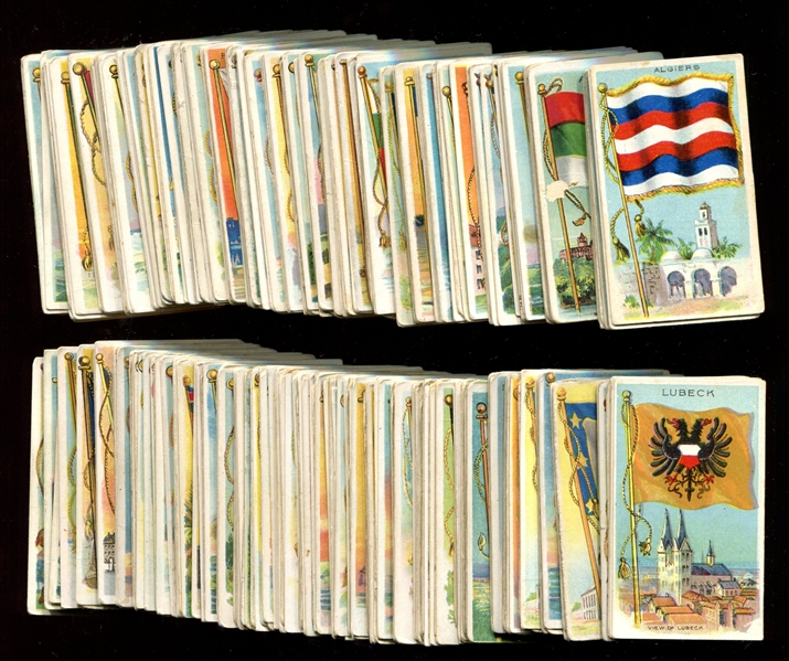 T59 Flag Series Mixed-Back Lot of Approximately (450) Cards