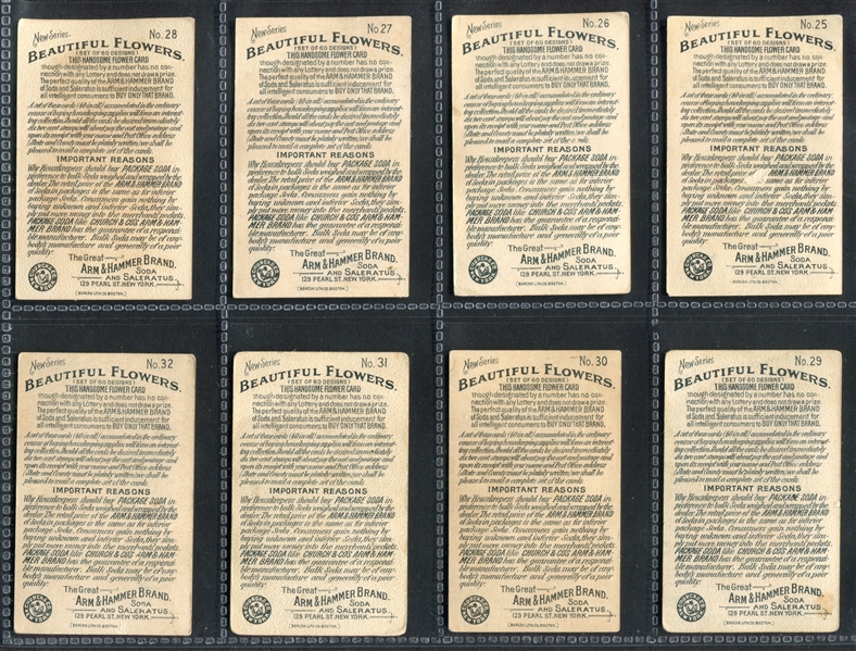 J16 Arm & Hammer Beautiful Flowers Complete Set of (60) Cards