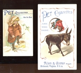 Vintage Pet Cigarettes Trade Cards Lot of (2)