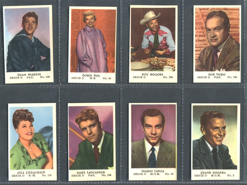 1953 Dutch Series D Movie Stars Lot of (16) Different