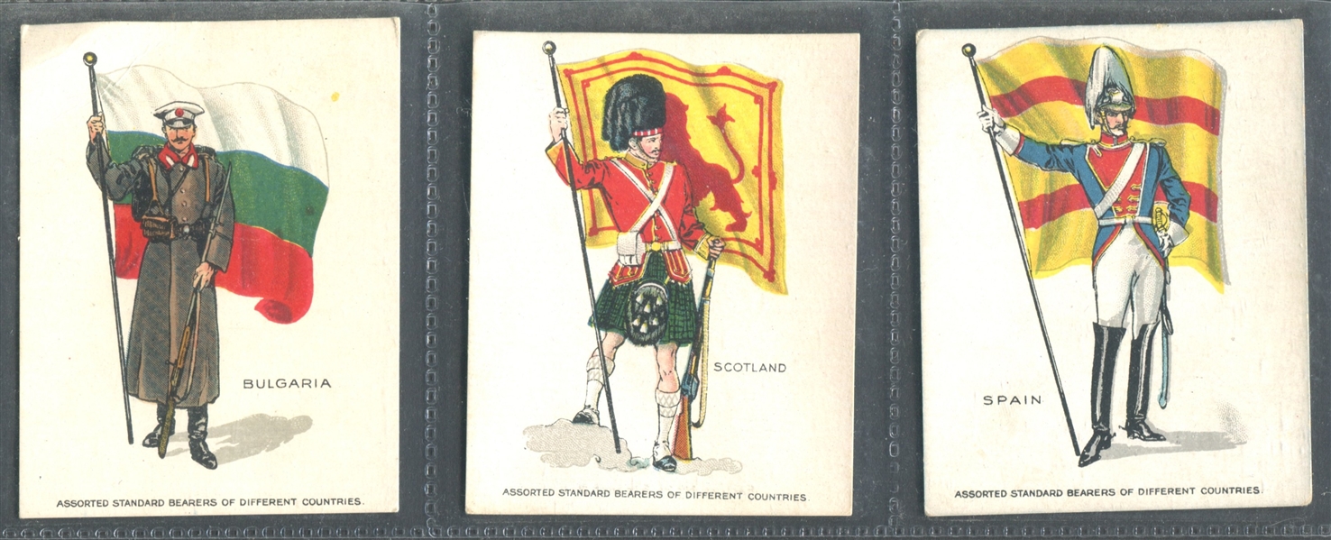 T105 Standard Bearers Mixed Back Lot of (3) Different Type Cards