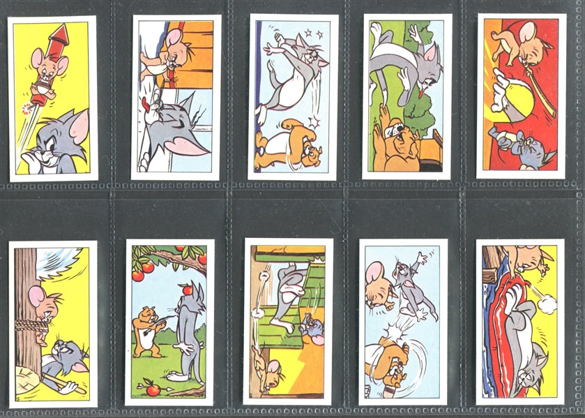 1970 Barratt Tom & Jerry Complete Set of (50) Cards