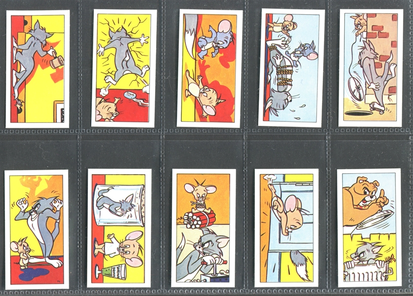 1970 Barratt Tom & Jerry Complete Set of (50) Cards