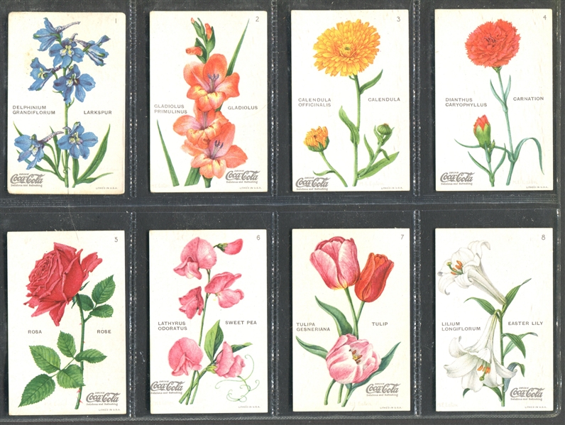 F213-4 Coca Cola Wild Flowers of America Complete Set of (20) Cards