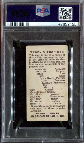 E27 American Caramel Teddy's Trophies Gorilla PSA2 Good